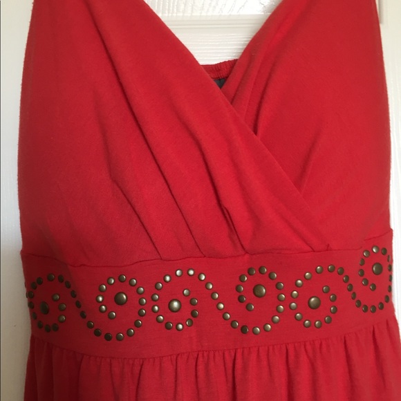 Dots orange knit sundress - Picture 2 of 3